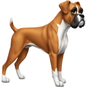 boxer dog sticker