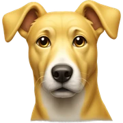yellow dog sticker
