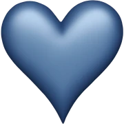 Navy blue heart sticker