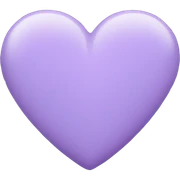 Lavender heart sticker