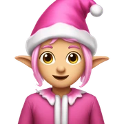 Pink elf sticker