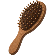 a brown hairbrush, simple, clear details sticker