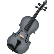 grey violin sticker