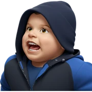 boy in hat with open mouth sticker
