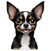 Black chihuahua  sticker