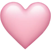 light pink heart  sticker