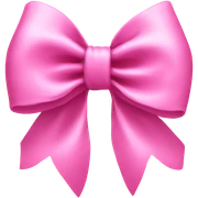 Pink bow sticker