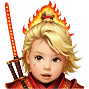 Fire-Wielding Samurai sticker