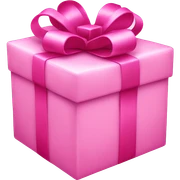 present pink sticker
