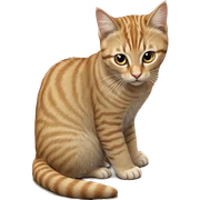realistic cat against grey backdrop sticker