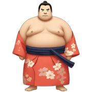 sumo in kimono sticker
