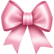 light pink ribbon bow sticker