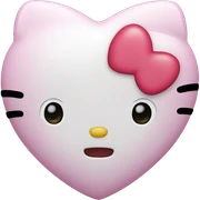 hello kitty heart sticker