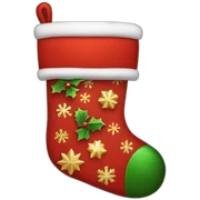 Christmas stocking sticker