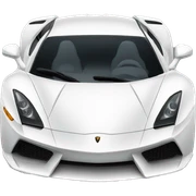 exotic car white sticker