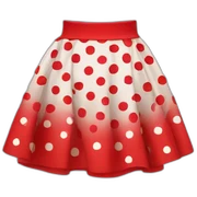 RED SKIRT WITH DOTS sticker