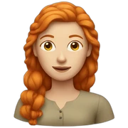 Ginger woman sticker