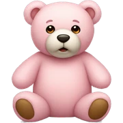 light pink teddy bear sticker