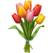 Tulip bouquet sticker