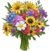 Mixed flower bouquet  sticker