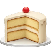 beige cake sticker