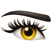 Lashes sticker