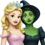 Glinda and Elphaba sticker