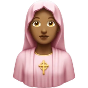Light pink mother Mary statue sticker
