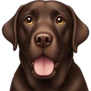 chocolate labrador sticker