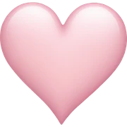 light pink heart sticker