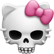 Hello kitty skull sticker