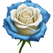 Blue rose sticker