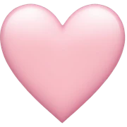 Light pink heart sticker