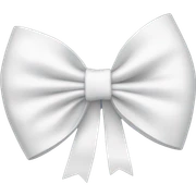 white bow  sticker