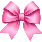 A pink bow  sticker