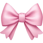 Light pink bow sticker