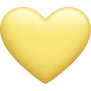 pastel yellow heart sticker