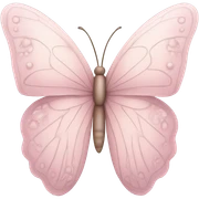 light pink butterfly sticker