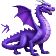 purple dragon sticker