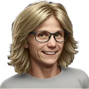 smiling blonde boy portrait sticker