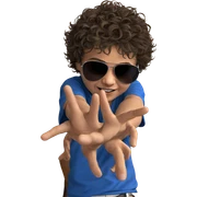 cool guy in sunglasses sticker