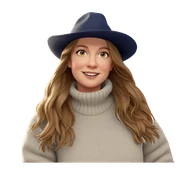 smiling girl in outdoor sweater sticker