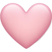 Light pink heart sticker
