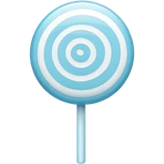 Light blue lollipop sticker