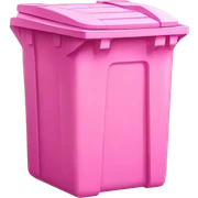 Pink bins sticker