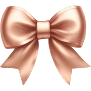 Rose gold bow sticker