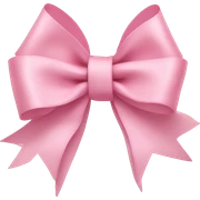 light pink ribbon bow sticker