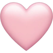 light pink heart sticker