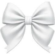 white bow sticker