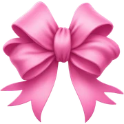 Pink bow sticker